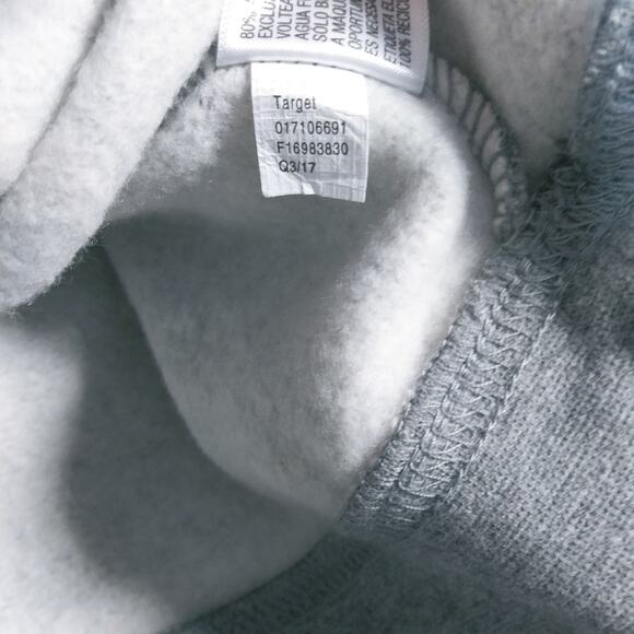 Mossimo Gray Cropped Sweatshirt Literally Size M - Picture 7 of 8